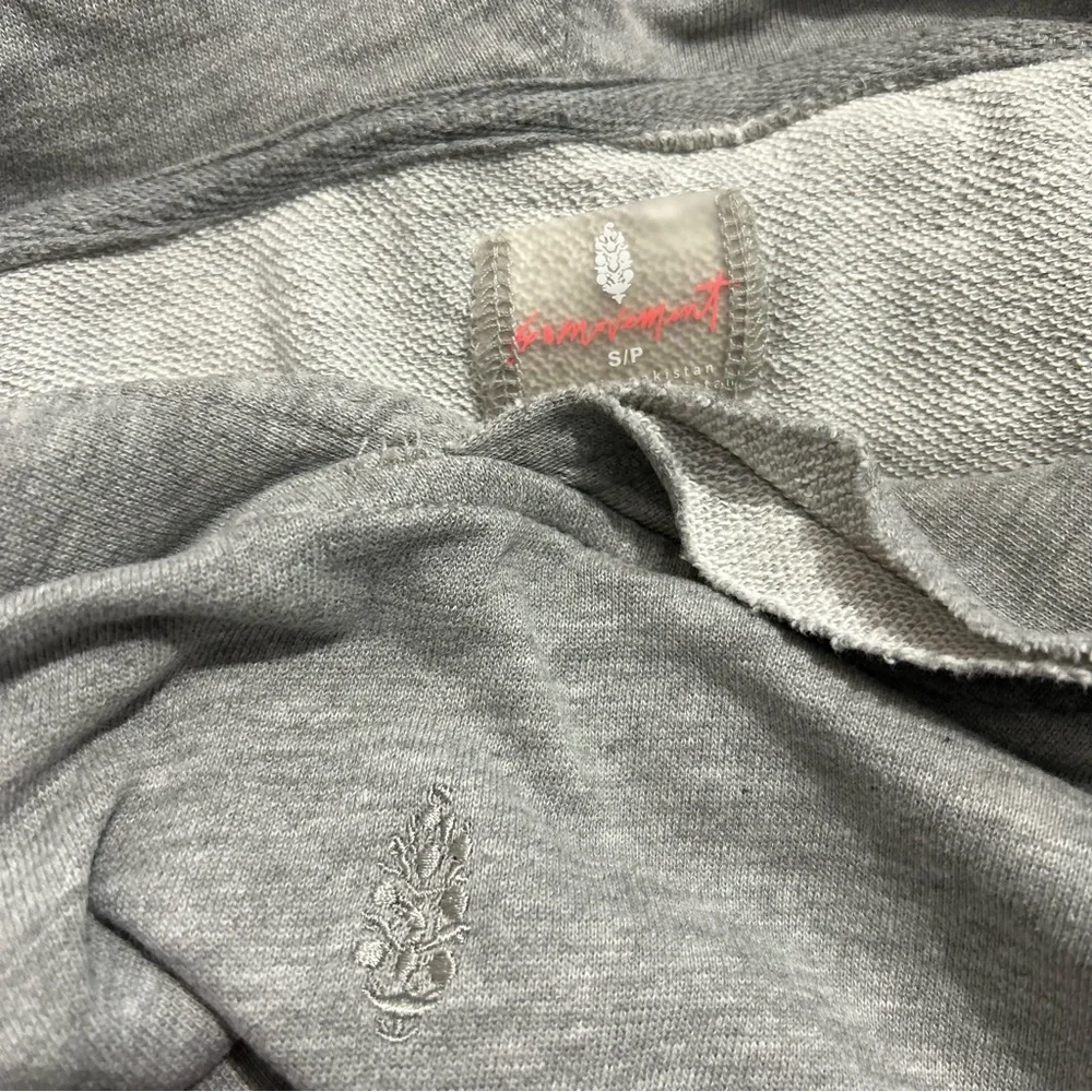 Free People Movement All Sport Hoodie Logo Heather Grey Casual Loungewear Cozy